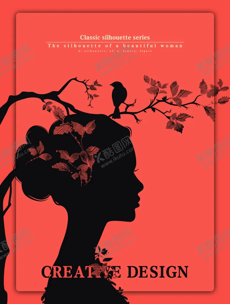 编号：19571706291905236665【酷图网】源文件下载-美女头像剪影