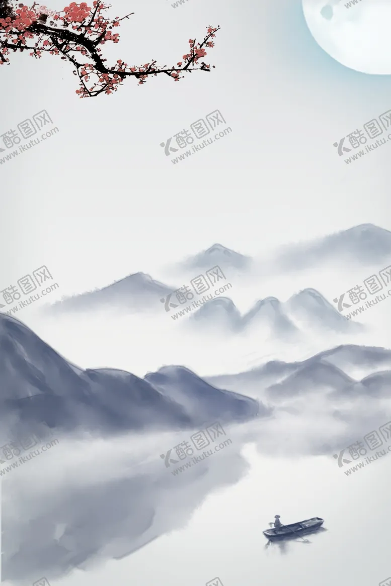 编号：59595810171753272424【酷图网】源文件下载-中国风水墨背景