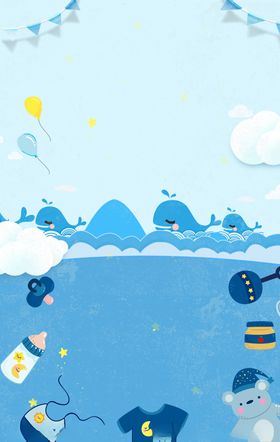 母婴夏日促销海报