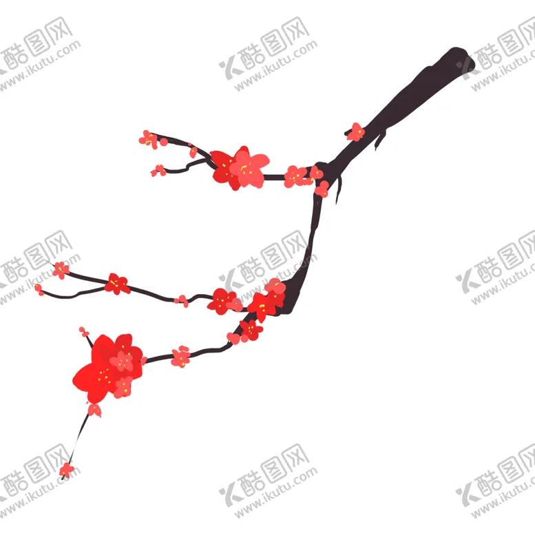 编号：50104305020743054835【酷图网】源文件下载-中国风水墨梅