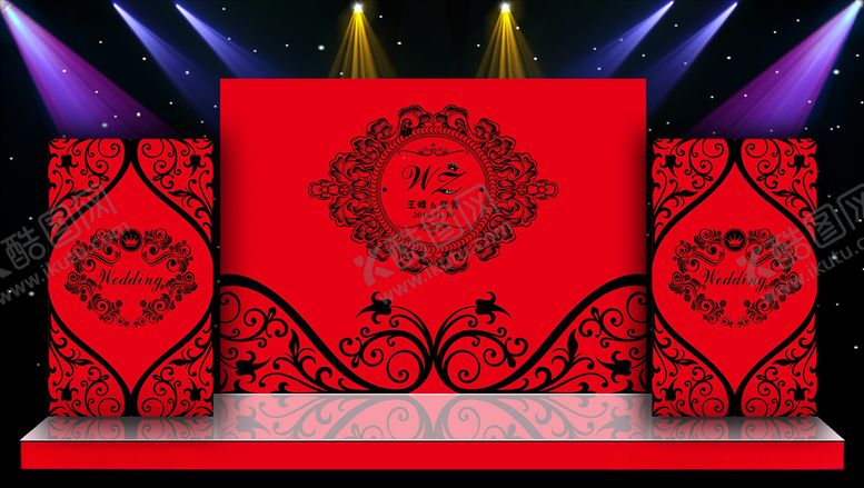 编号：33189205121442572224【酷图网】源文件下载-主体婚礼现场布置设计源文件素材