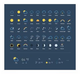 天气预报图标图片