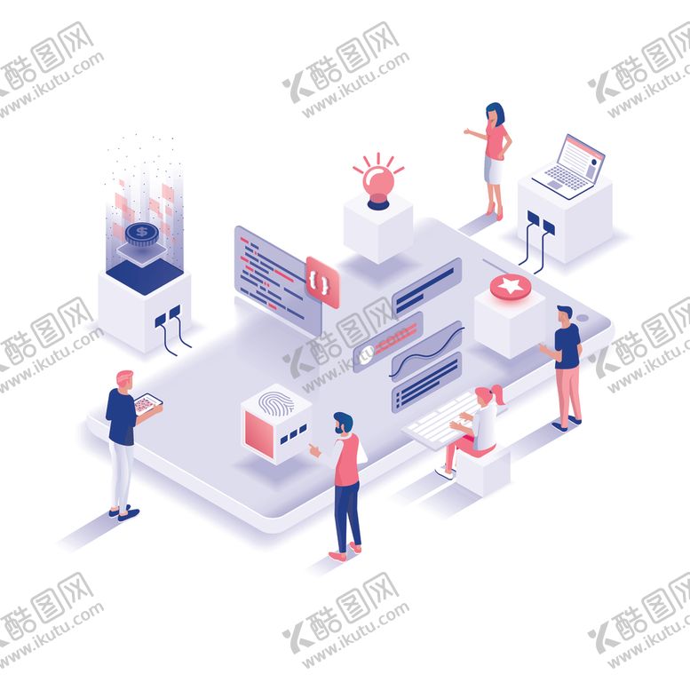 编号：41281907140550482990【酷图网】源文件下载-移动通信插画
