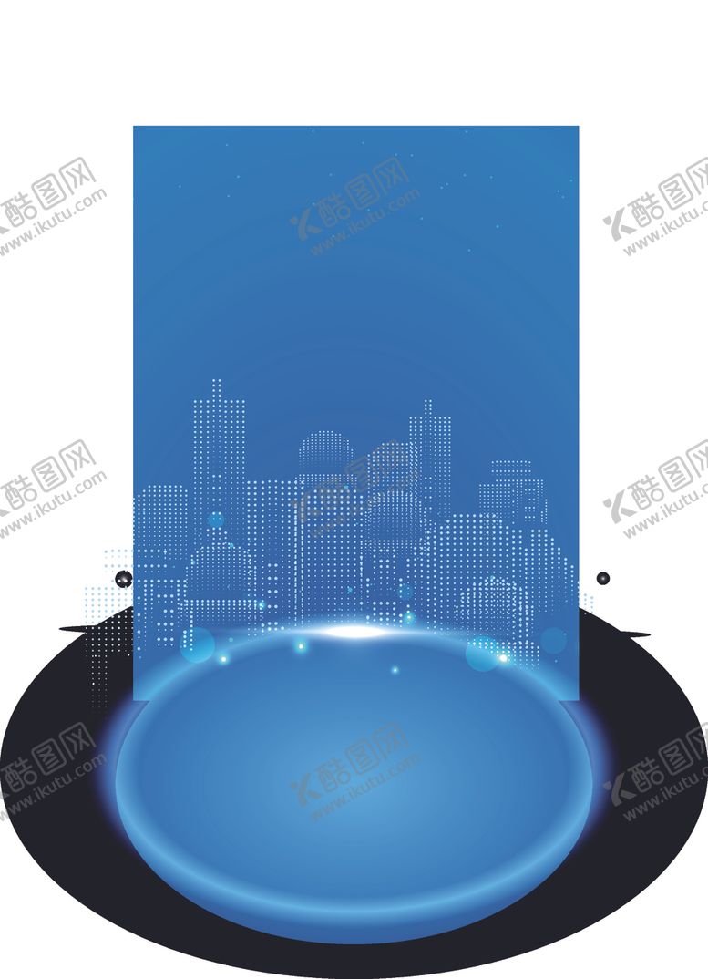 编号：15587905051151095385【酷图网】源文件下载-城市粒子背景