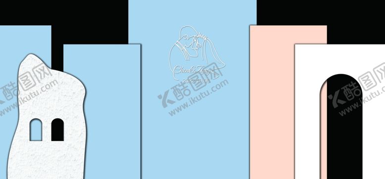 编号：28944711251542124342【酷图网】源文件下载-韩式婚礼蓝色简约婚礼