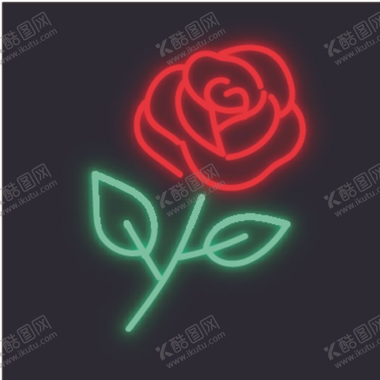 编号：80804205151849573464【酷图网】源文件下载-霓虹灯发光创意图案