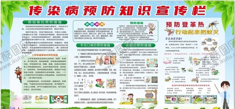 编号：27783407040126577799【酷图网】源文件下载-预防传染病宣传栏