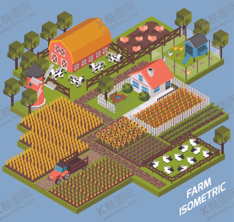 编号：11271610292129112850【酷图网】源文件下载-农场