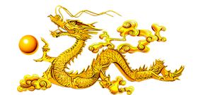 金龙浮雕免扣双戏珠