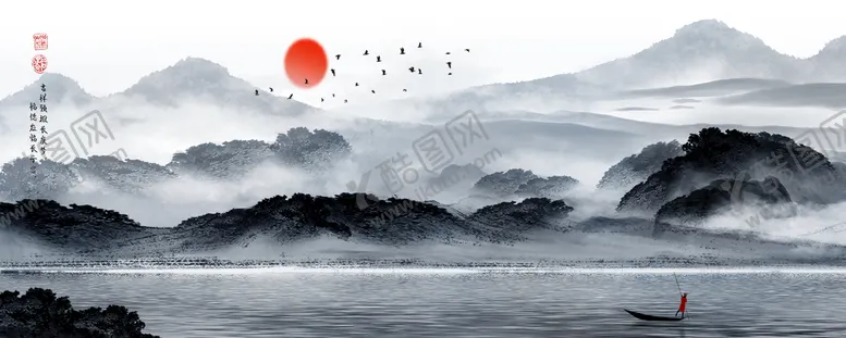 编号：51940609142005258940【酷图网】源文件下载-山水画