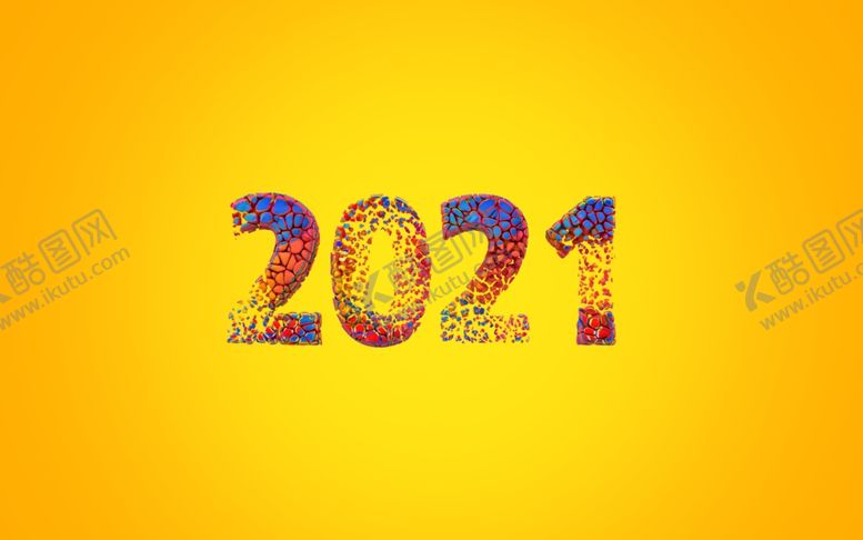 编号：39115909170045099731【酷图网】源文件下载-2021年新年2021文字