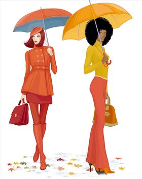 撑雨伞女人