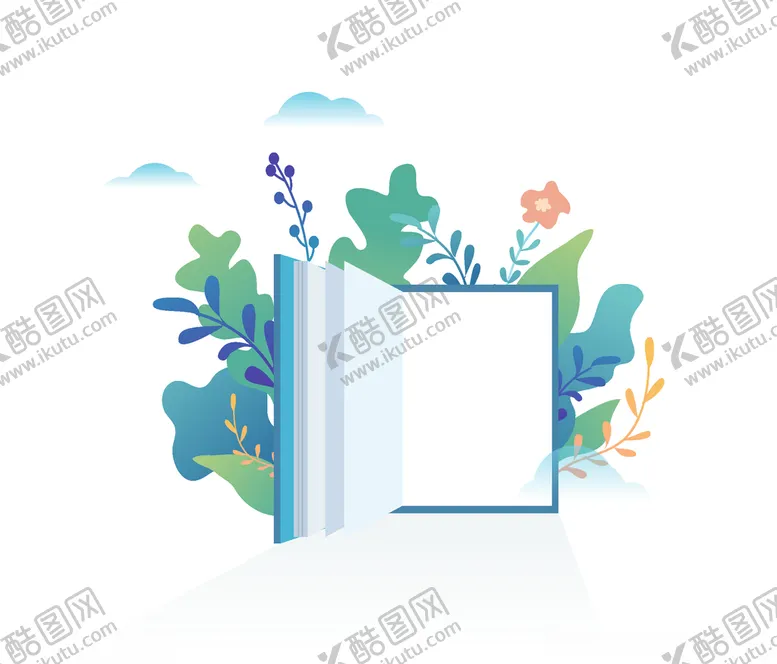 编号：20937309242253408788【酷图网】源文件下载-书本手绘插画