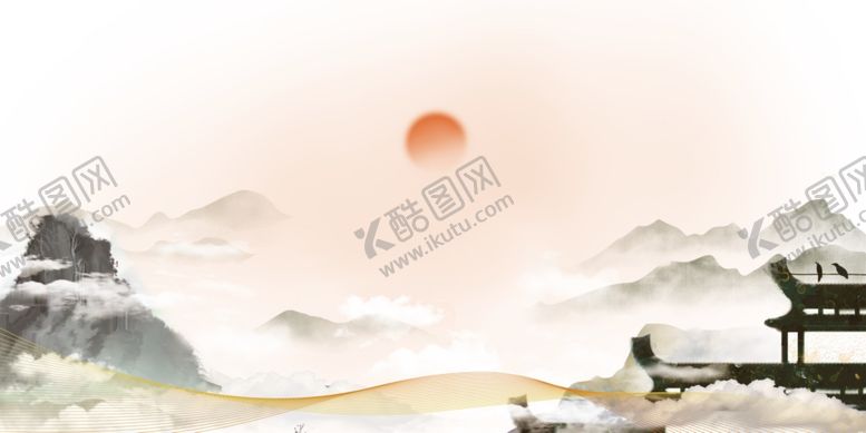 编号：58629605070927098920【酷图网】源文件下载-中国风水墨背景水彩水墨