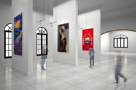 画展场景样机