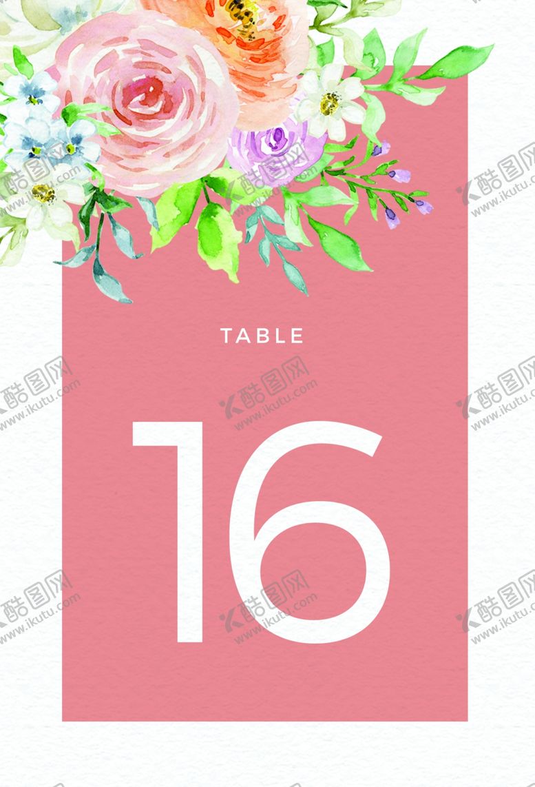 编号：99579607132046559763【酷图网】源文件下载-小清新水彩邀请函设计