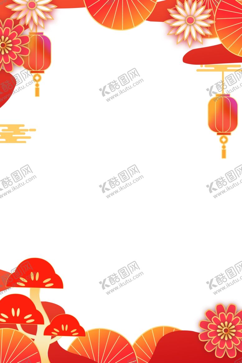 编号：68044711021648093834【酷图网】源文件下载-中式节庆装饰边框图案