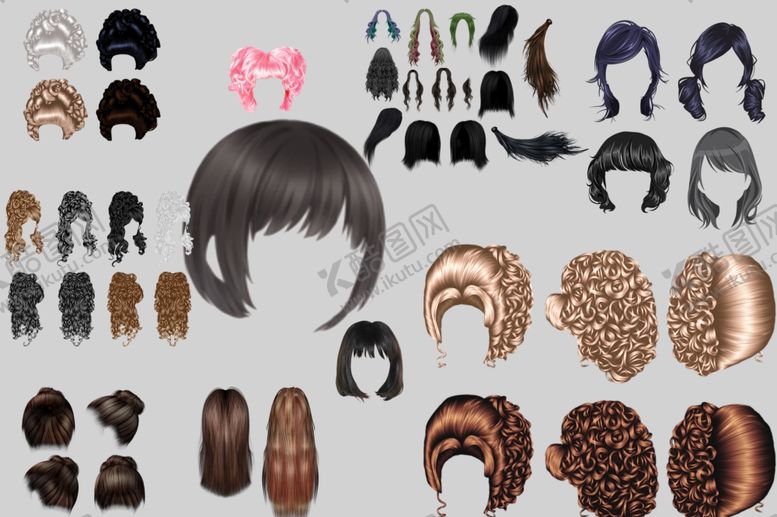 编号：81049509212102451010【酷图网】源文件下载-假发