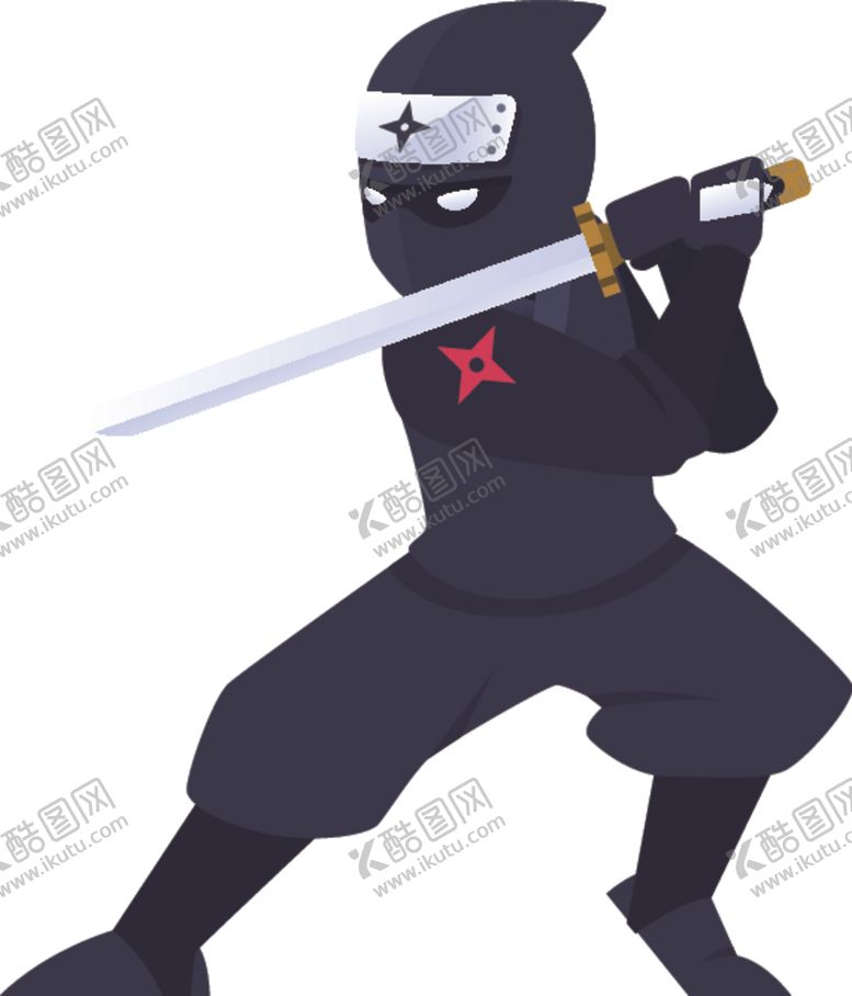 编号：61495405032312189296【酷图网】源文件下载-卡通忍者