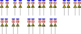 爆闪灯道路标识牌