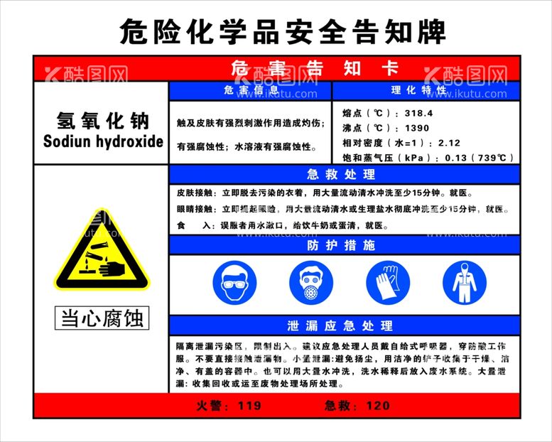 编号：72790012231038154145【酷图网】源文件下载-危险化学品安全告知牌