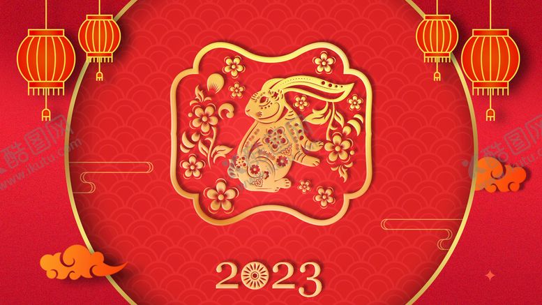 编号：92501609220430089803【酷图网】源文件下载- 兔年海报图片