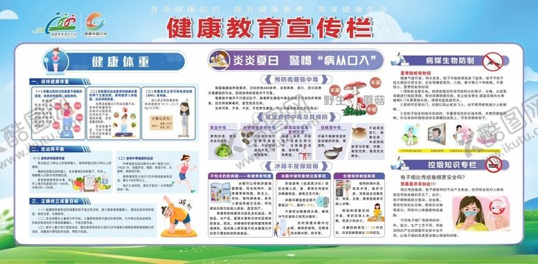 编号：35386110120712408304【酷图网】源文件下载-健康教室宣传栏