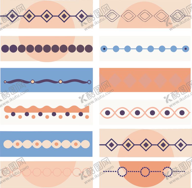 编号：76108004021125383624【酷图网】源文件下载-几何边框花纹