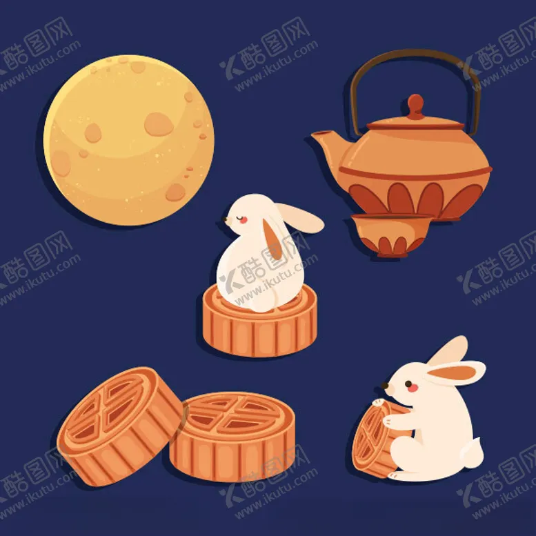 编号：55669402212151341585【酷图网】源文件下载-中秋节日贺卡