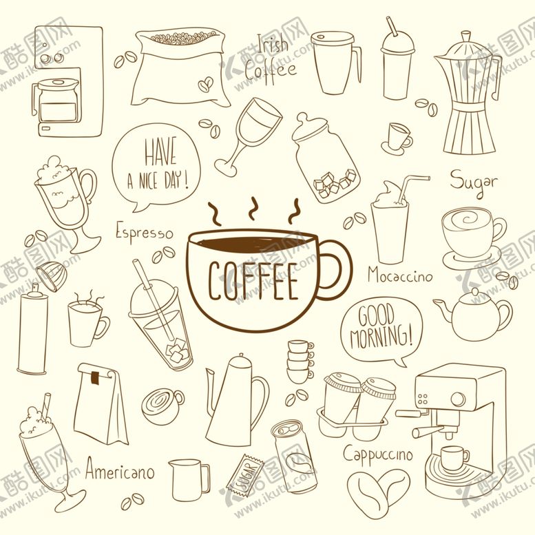 编号：41766910280740299195【酷图网】源文件下载-咖啡元素