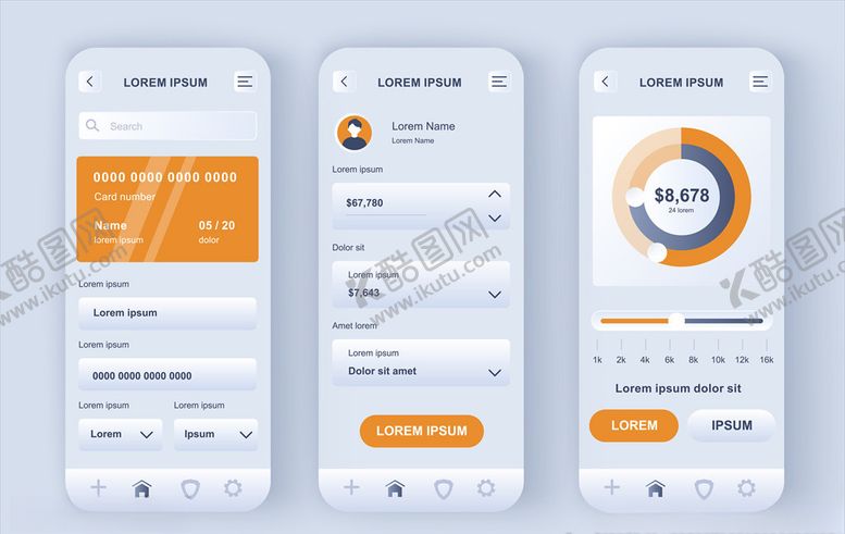 编号：60222605130619305658【酷图网】源文件下载-手机UI界面