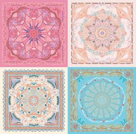 多彩几何花纹图案集合