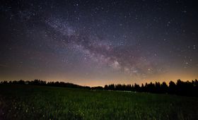 夜晚银河星空