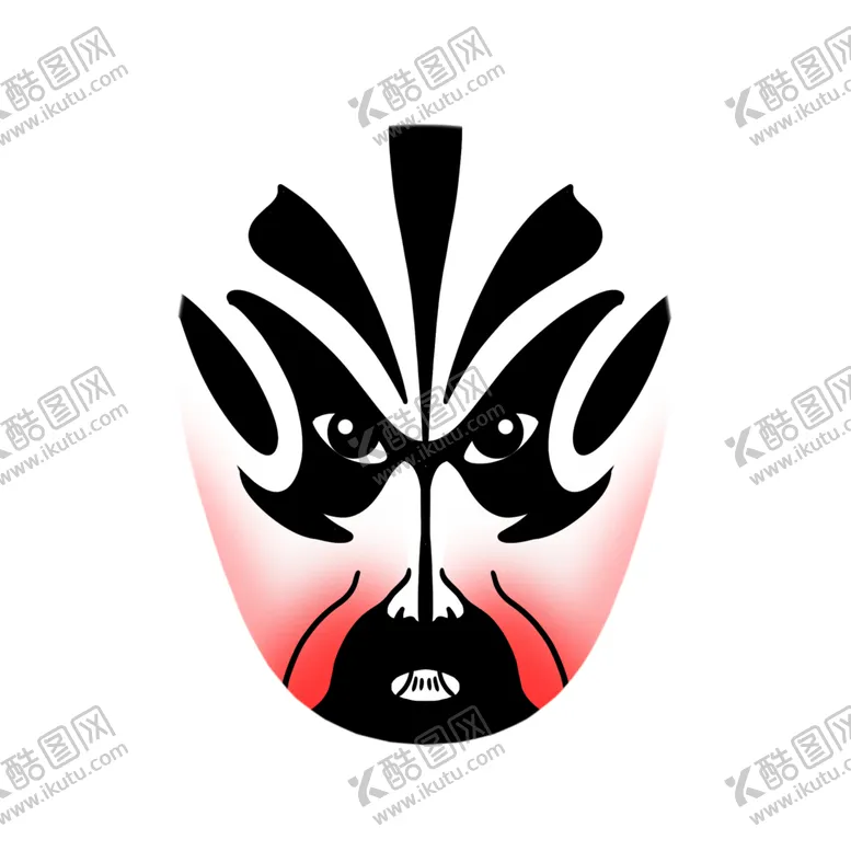 编号：98001201130741234299【酷图网】源文件下载-戏曲演员脸谱插画