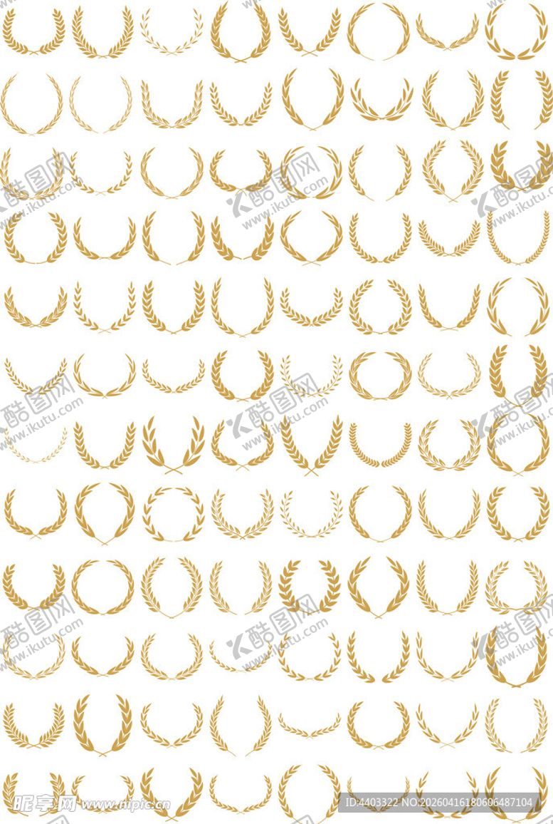 编号：66531404220129329782【酷图网】源文件下载-麦穗花边花纹素材