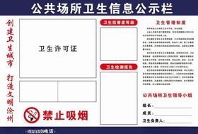 公共场所证照公示栏