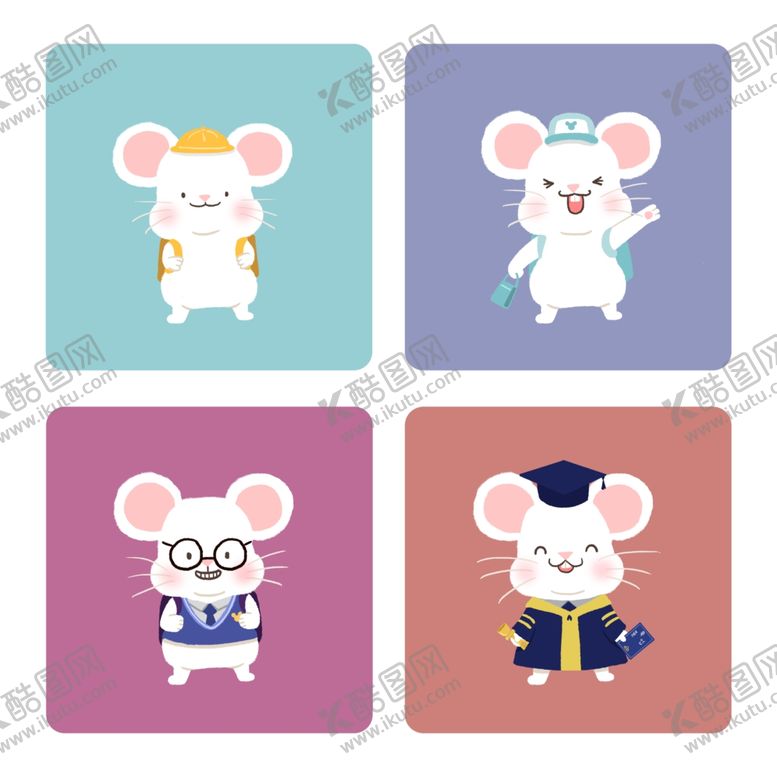 编号：41174009090615453122【酷图网】源文件下载-卡通老鼠素材