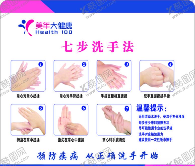 编号：34412207031625237127【酷图网】源文件下载-七步洗手法