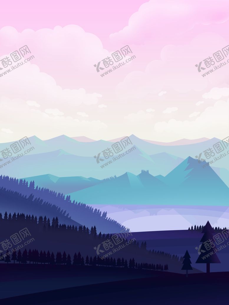 编号：44588310272358284480【酷图网】源文件下载-意境手绘插画海报