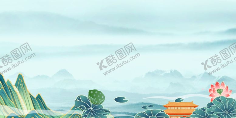 编号：73097201270537371577【酷图网】源文件下载-国风山水素材
