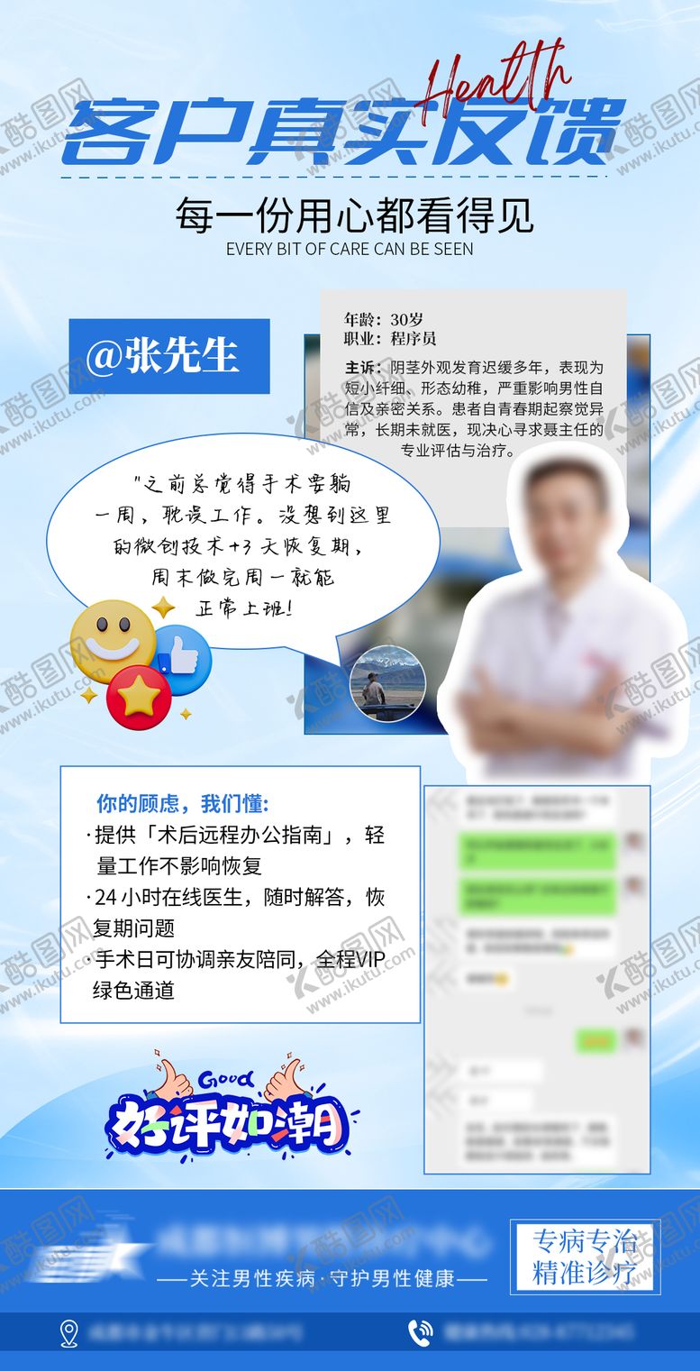 编号：23146304241959205100【酷图网】源文件下载-好评反馈顾客反馈宣传海报