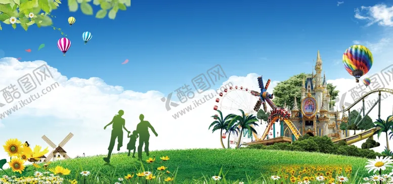 编号：68609309101656293051【酷图网】源文件下载-蓝天白云草地