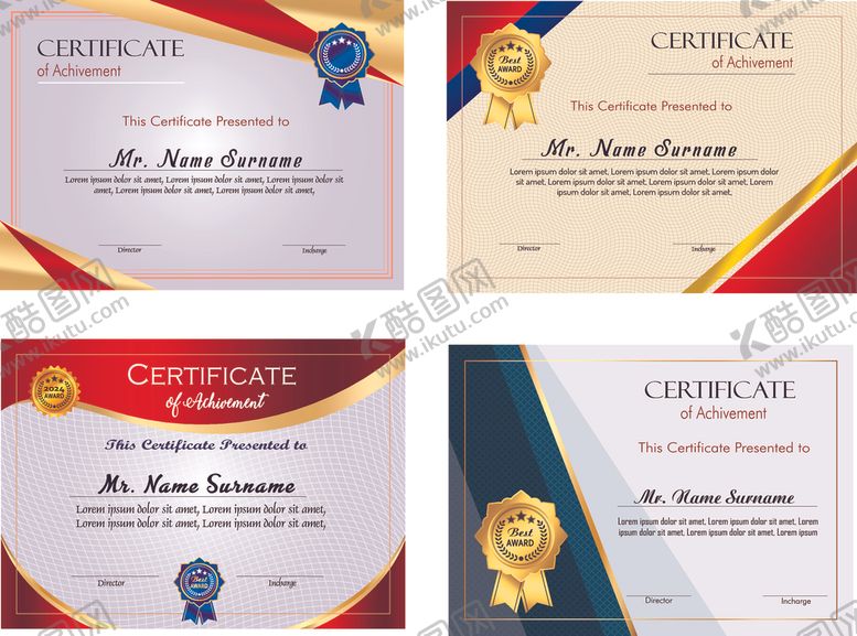 编号：64869104031908539604【酷图网】源文件下载-荣誉证书