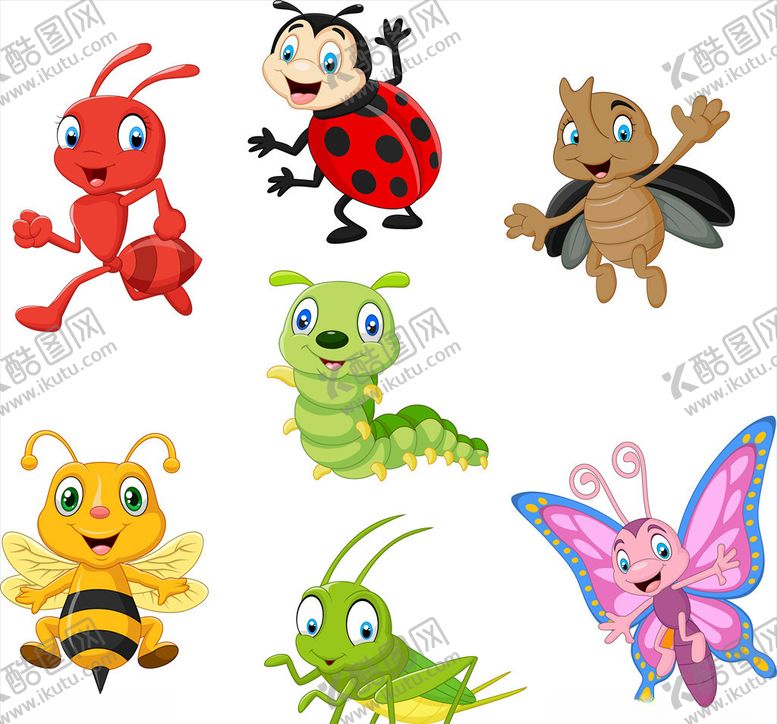 编号：88211110010618401013【酷图网】源文件下载-卡通昆虫