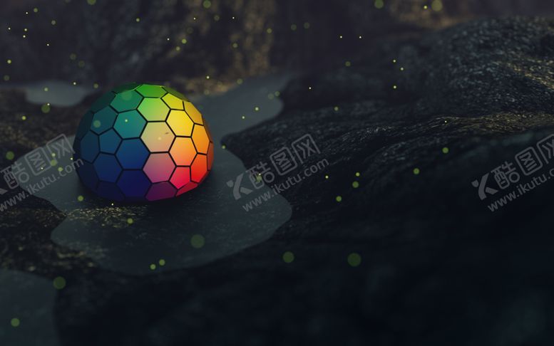 编号：76526410020306548246【酷图网】源文件下载-渐变多面体