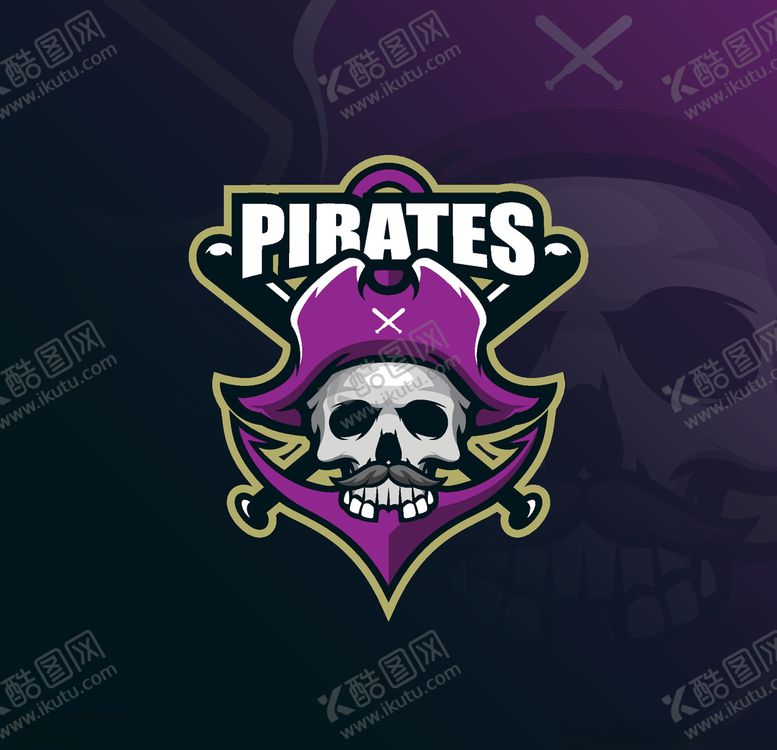 编号：49391909112048395006【酷图网】源文件下载-海盗徽标设计