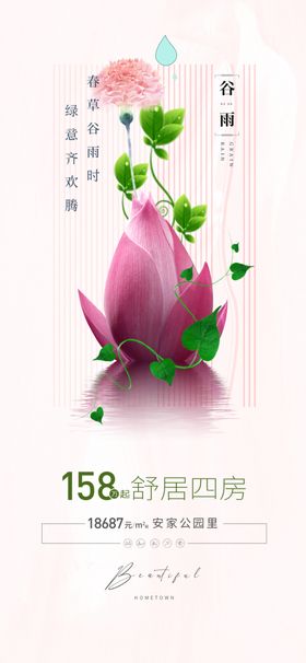 清新荷花主题宣传素材