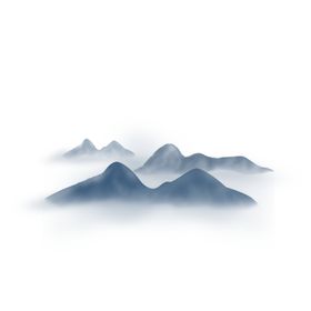 山峰水墨山