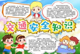 交通安全小报平安学校戴头盔