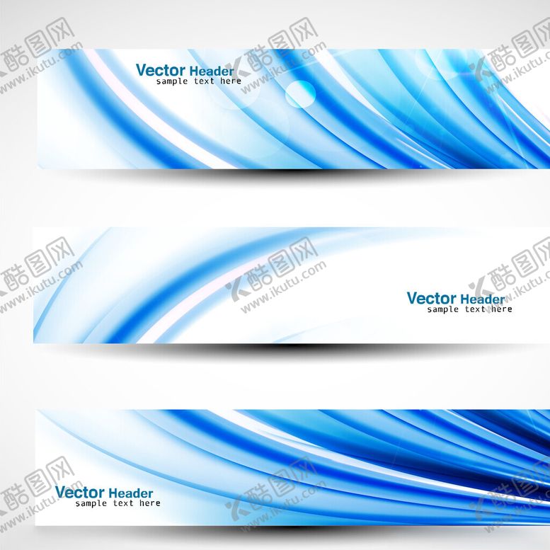 编号：93143511020918403269【酷图网】源文件下载-蓝白动感线条横幅背景图